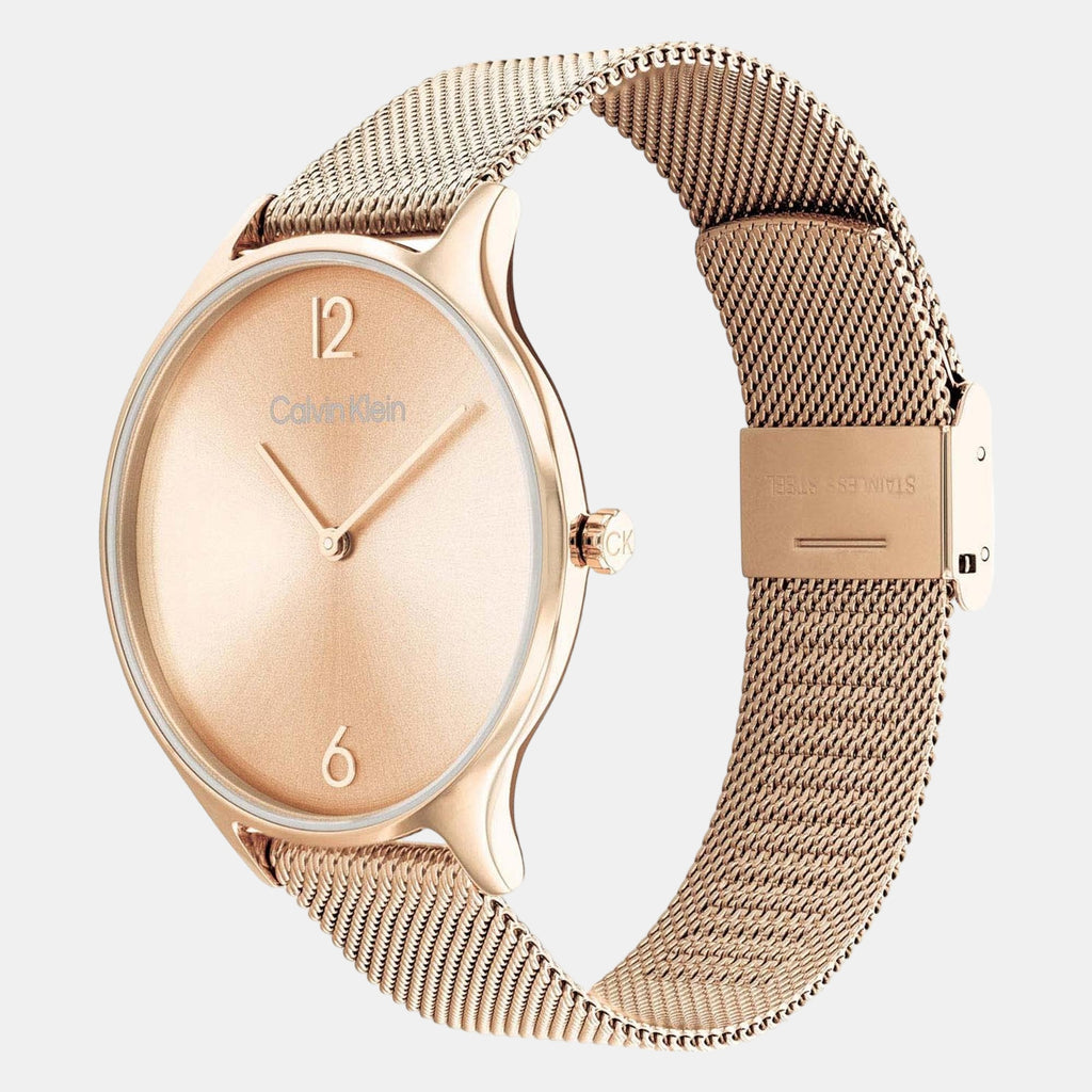 Timeless Women Quartz Rose Gold Dial Analog Stainless Steel Watch 25200268