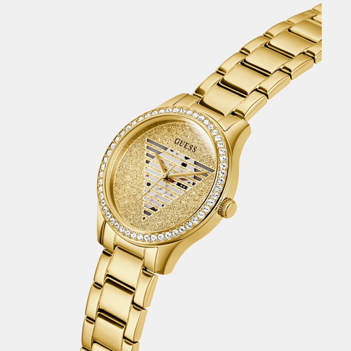 Guess Stainless Steel Round watch