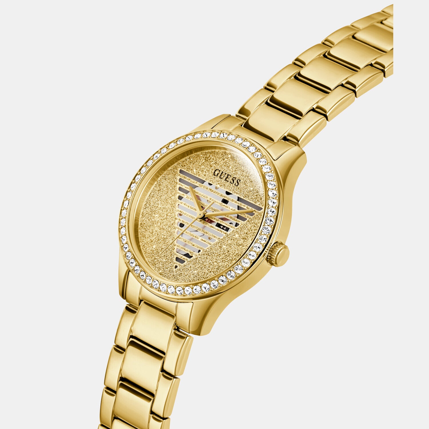 Guess Stainless Steel Round watch