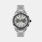 Seiko Round White Chronograph watch