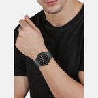 Classics Couple Quartz Black Dial Analog Brass Watch TW00PR264