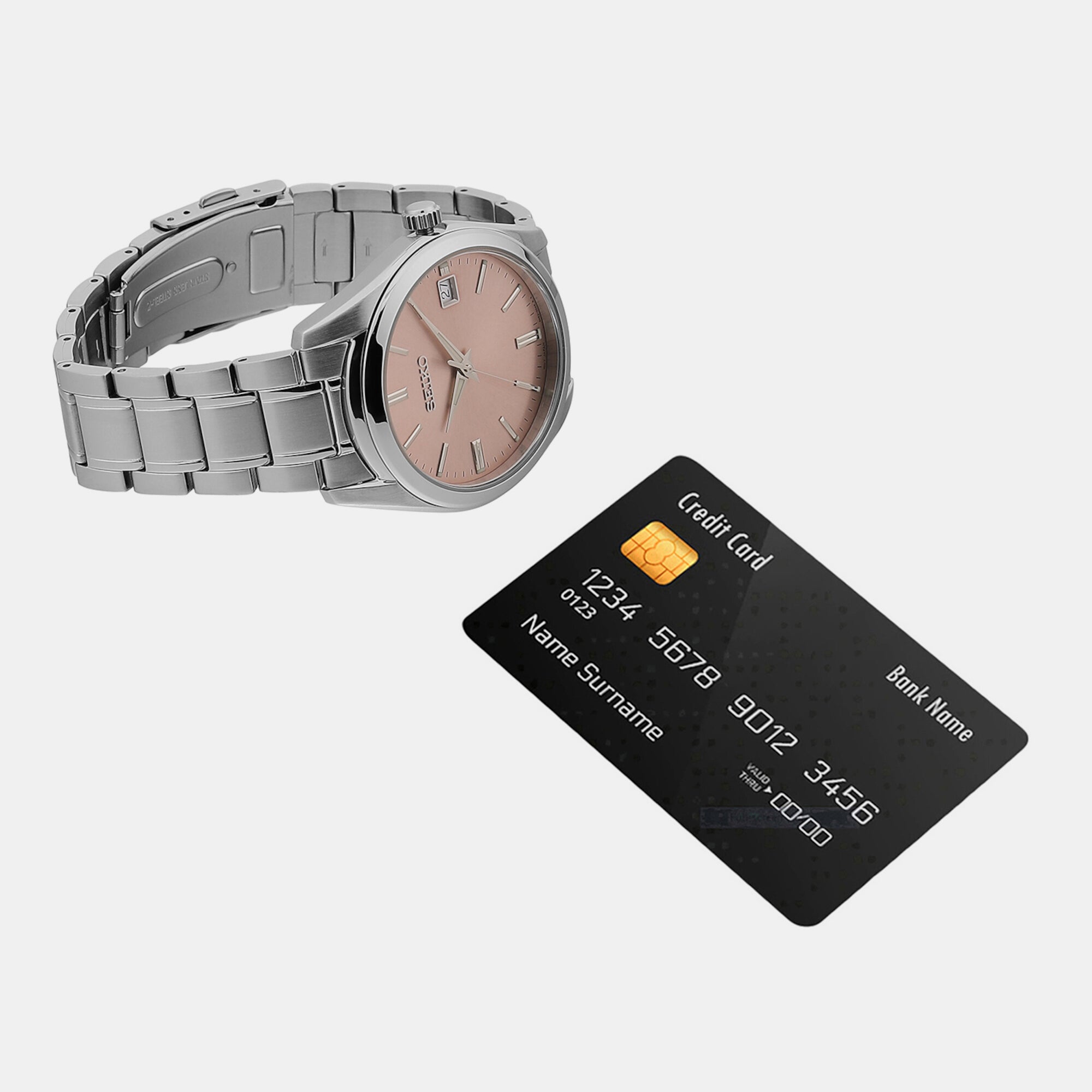 Seiko Stainless Steel Pink watch