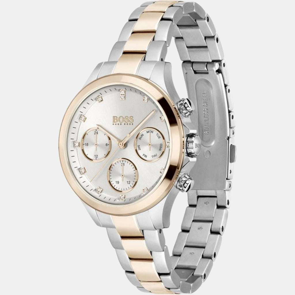 Boss Women Round Silver watch