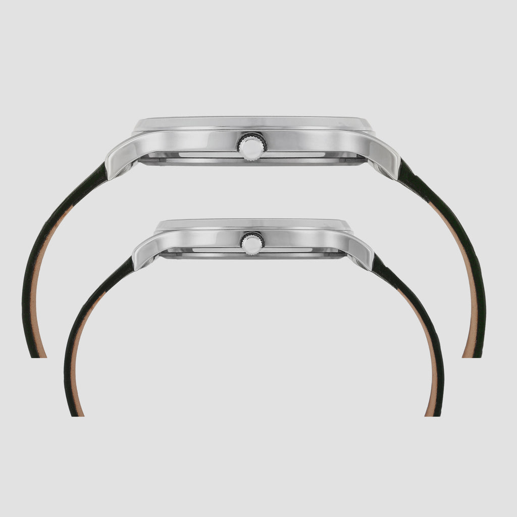 Timex Couple Round Beige watch