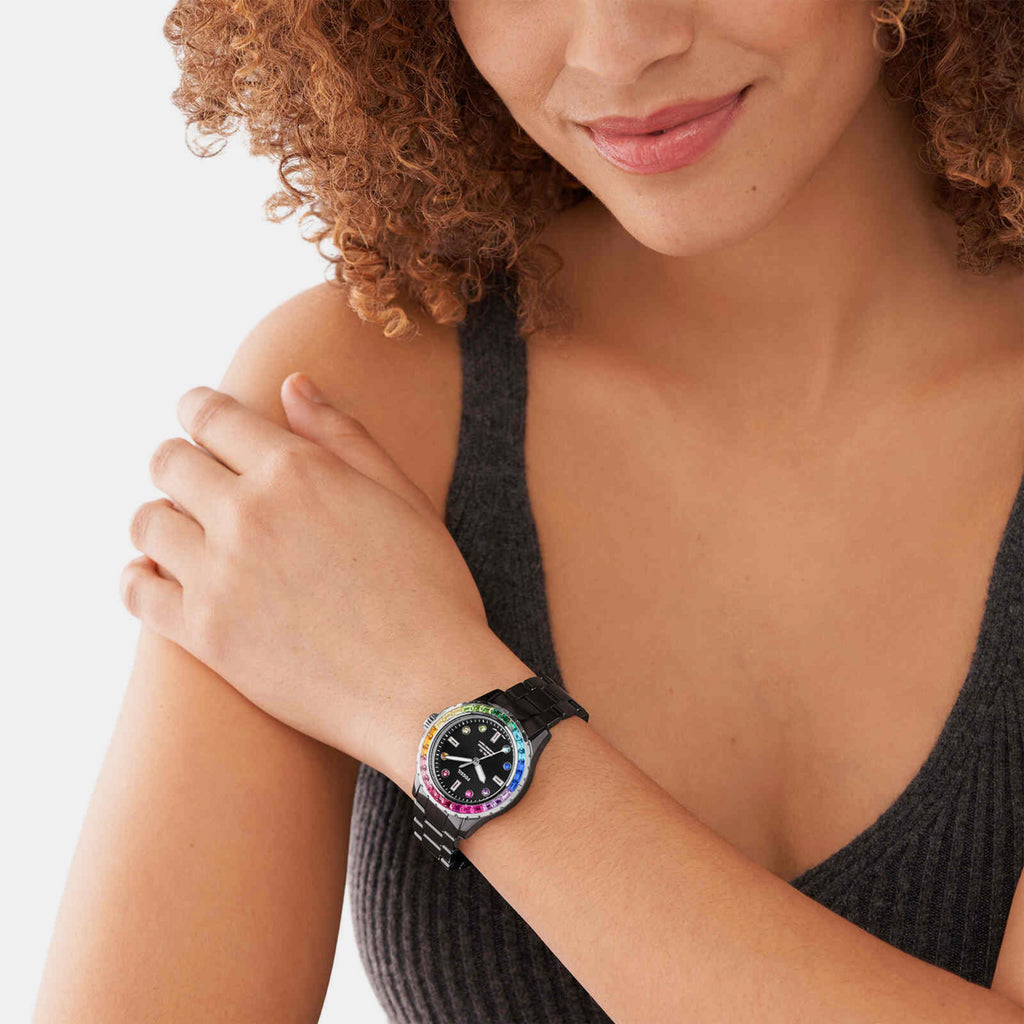 Fossil Women Round Black watch