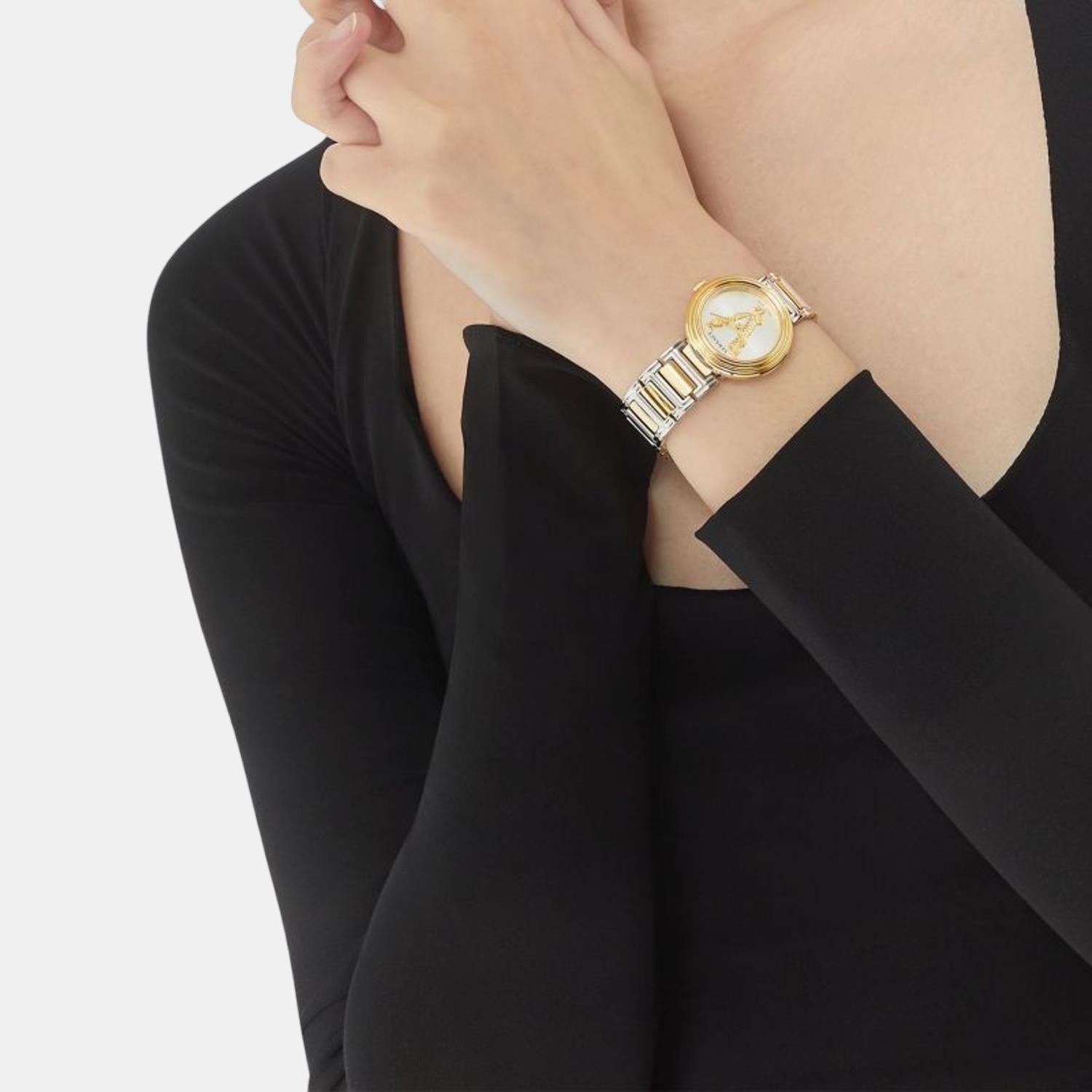 Versace Stainless Steel Round watch