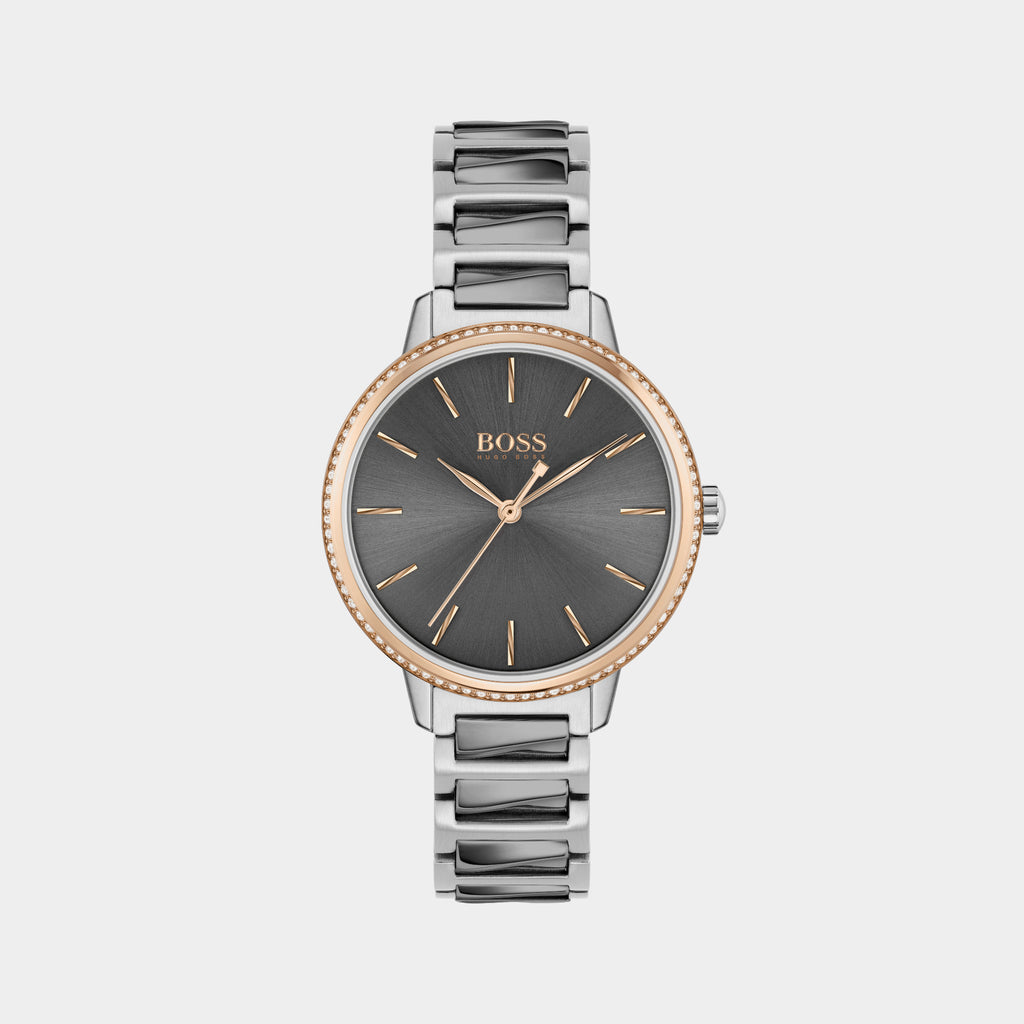 Boss Round Grey Analog watch