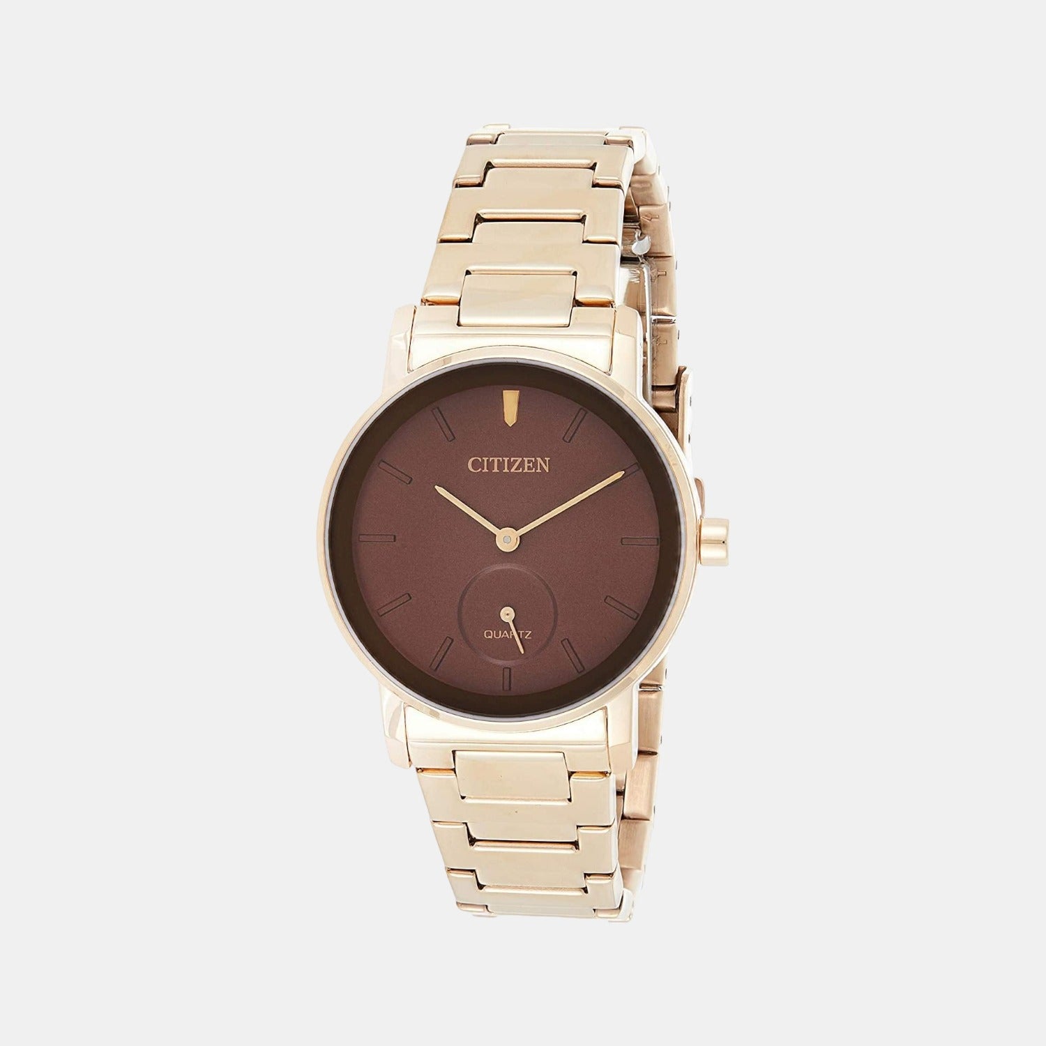 Female Brown Analog Stainless Steel Watch EQ9063-55X