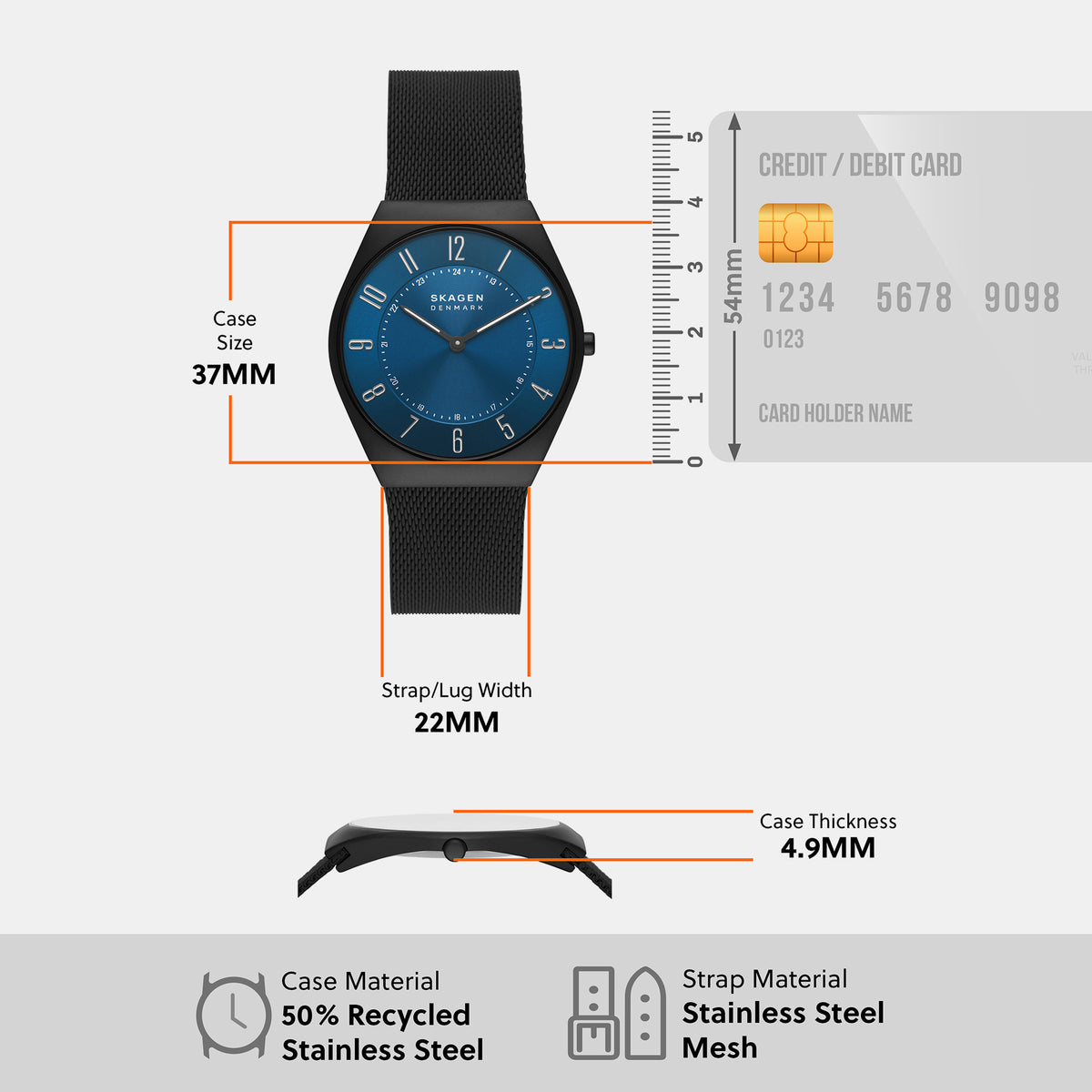 Skagen Round Quartz Analog Men watch