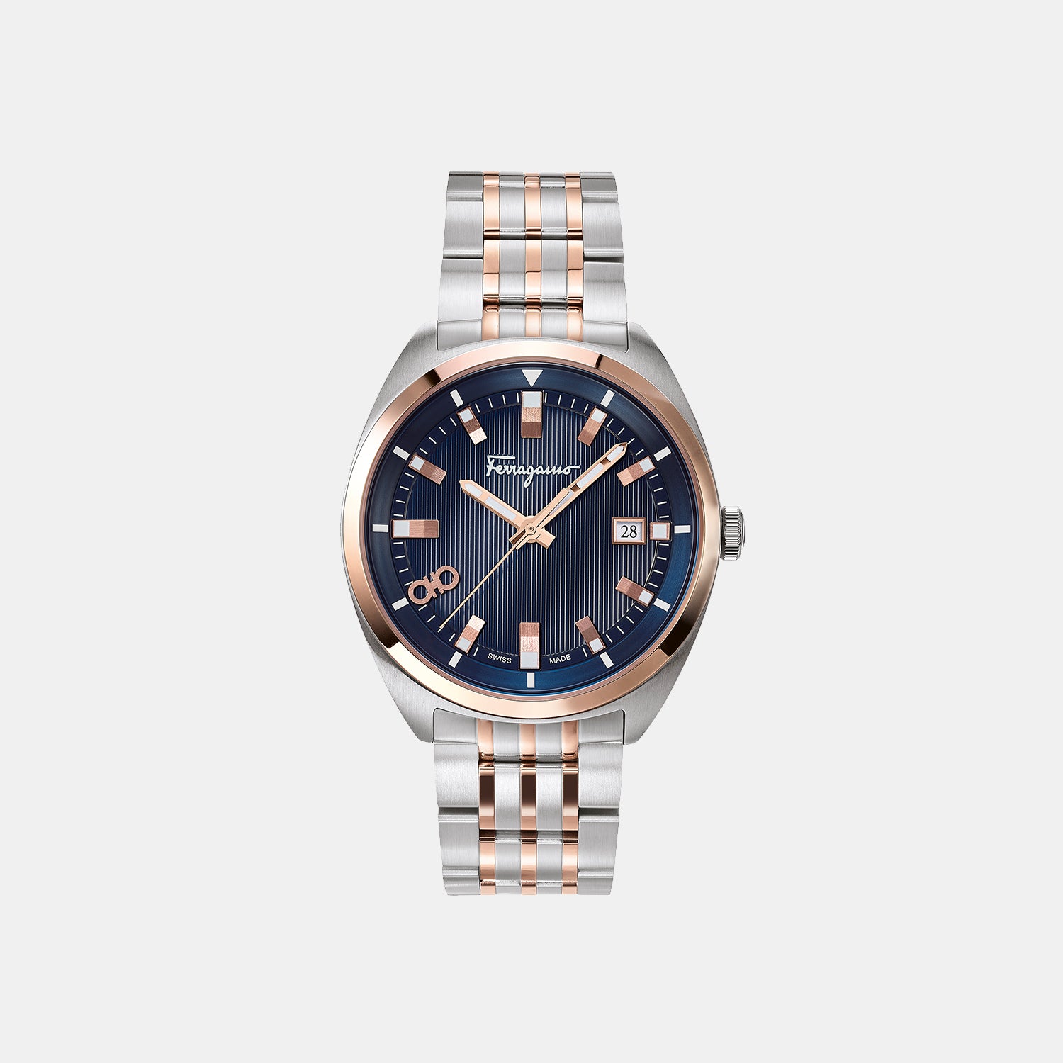 Ferragamo Round Blue Analog watch
