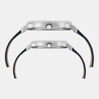 Timex Couple Round Silver watch