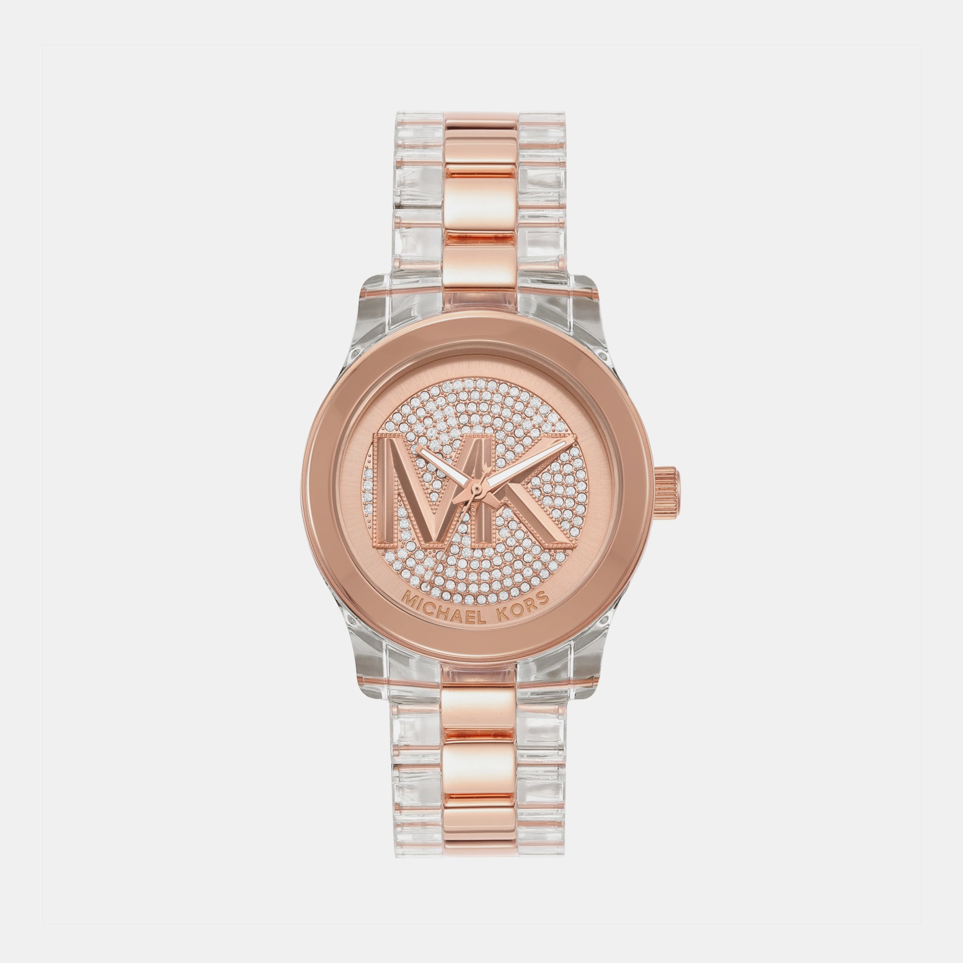 Female Rose Gold Analog Brass Watch MK7355