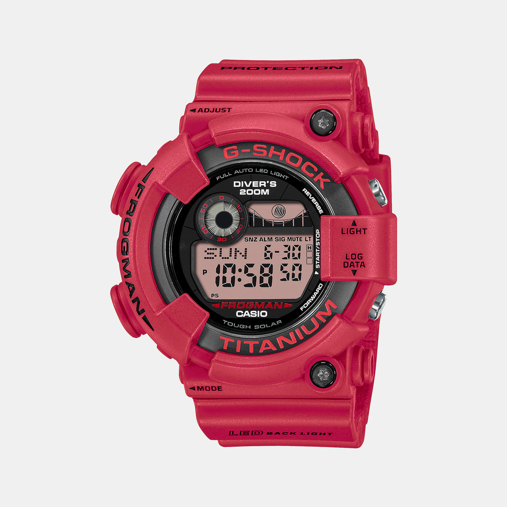 Casio Round Red Digital watch