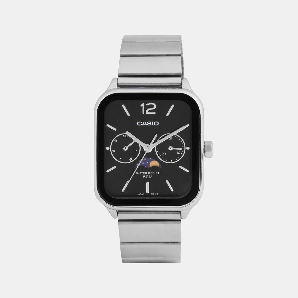 Casio Rectangular Black Chronograph watch