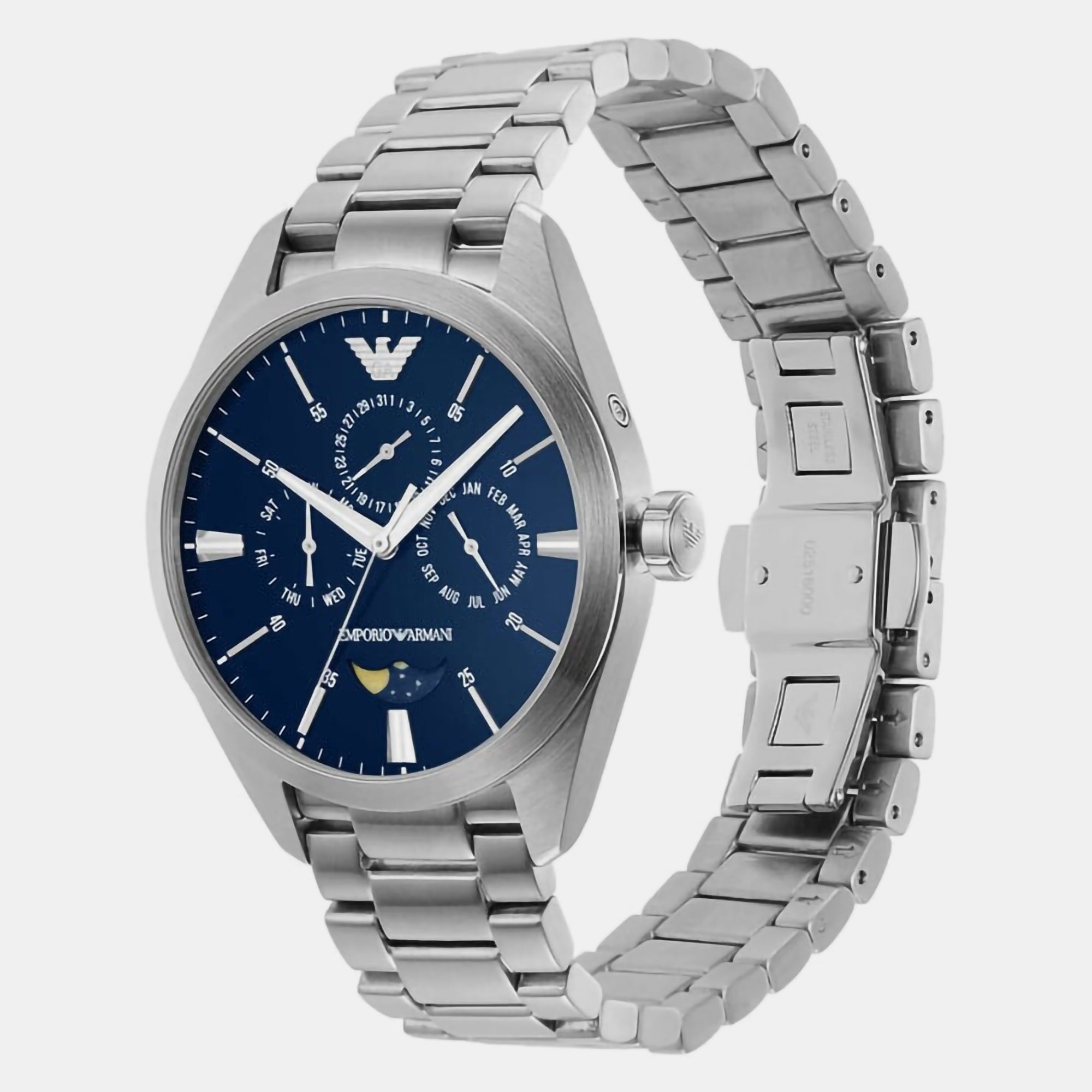 Emporio Armani Men's Gianni Chronograph Stainless Steel Bracelet Watch 43mm  AR1648 - Walmart.com