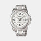 Casio Round White Analog watch