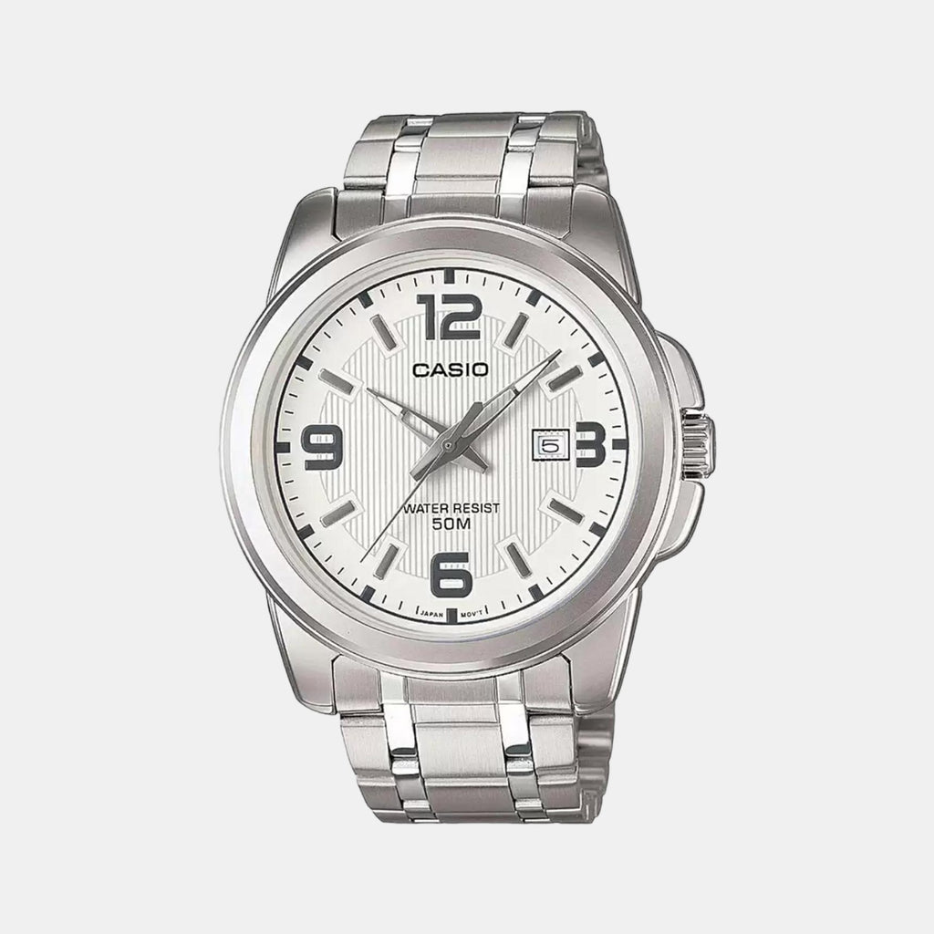 Casio Round White Analog watch