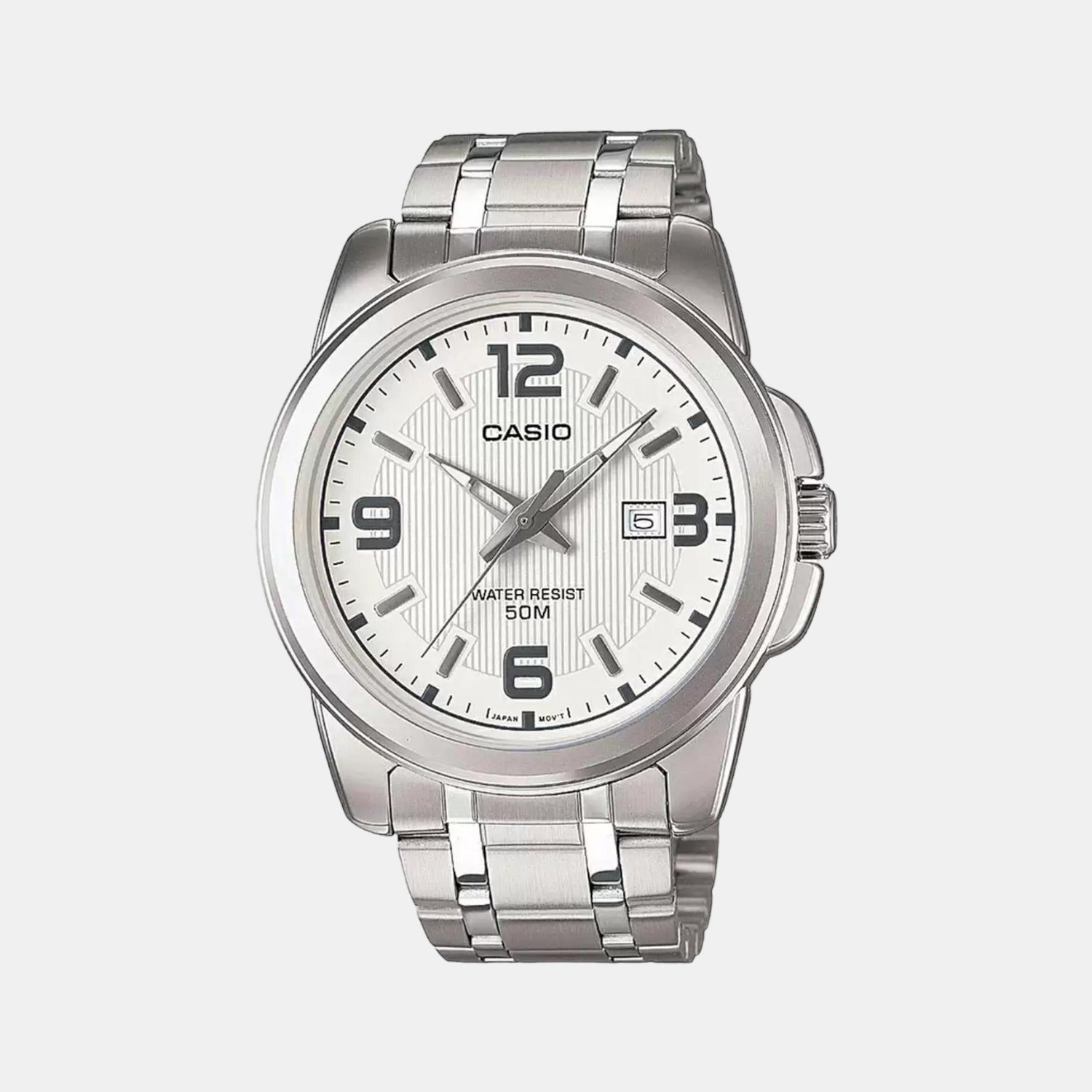 Casio Round White Analog watch