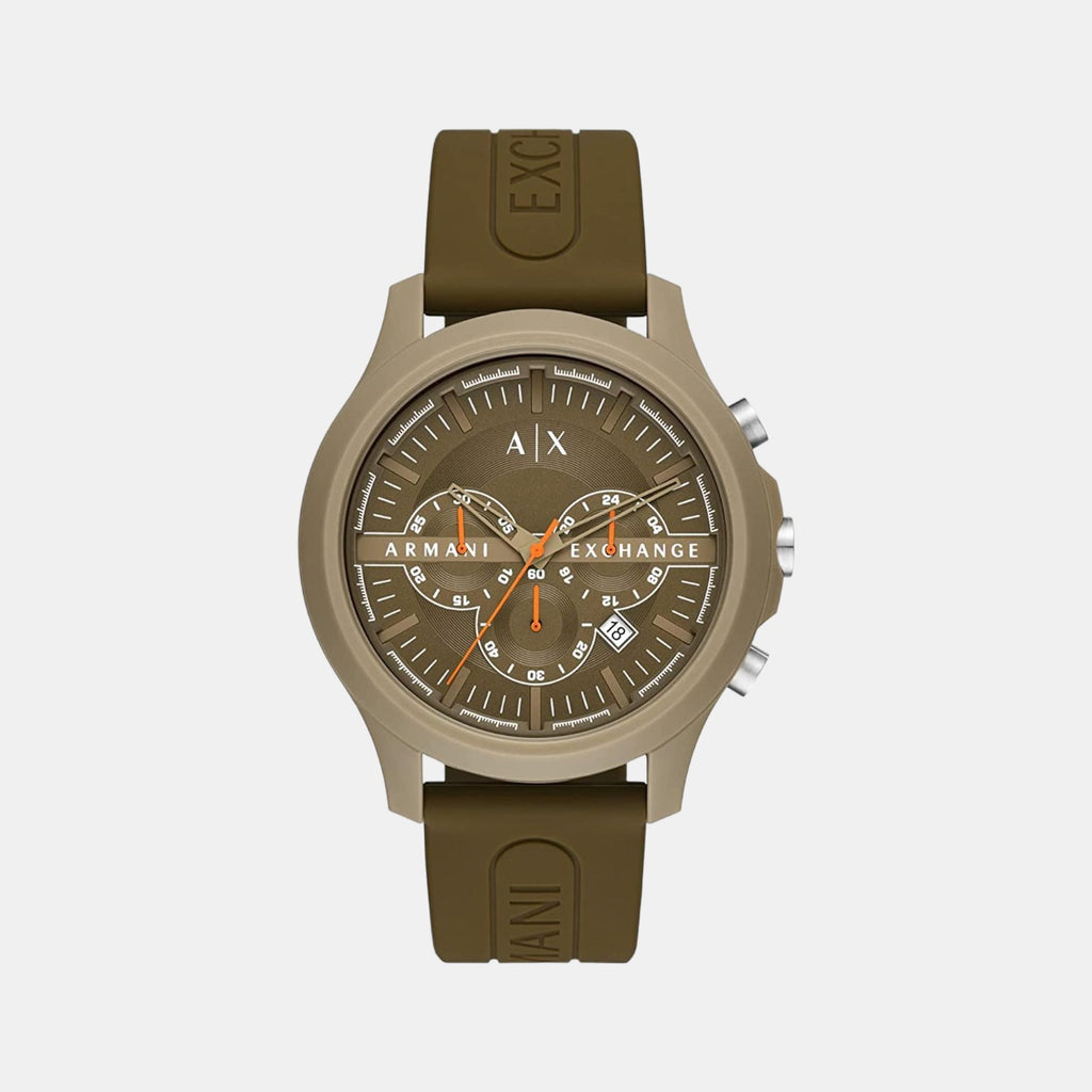 Armani Exchange Round Brown Chronograph watch