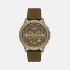 Armani Exchange Round Brown Chronograph watch
