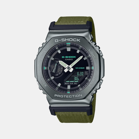 Male Grey Analog-Digital Cloth Watch G1374