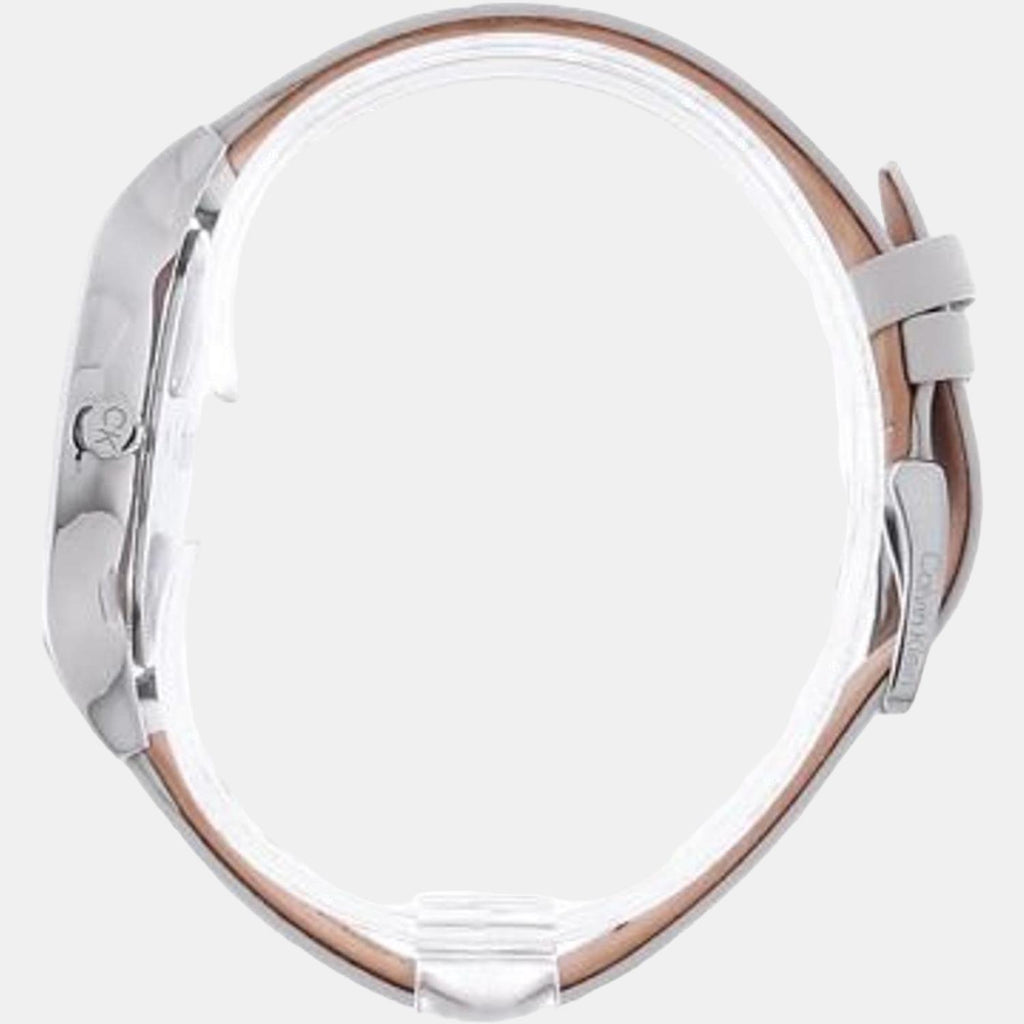 Timeless Women Quartz Silver Dial Analog Leather Watch 25200010