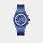 Guess Round Blue Analog watch