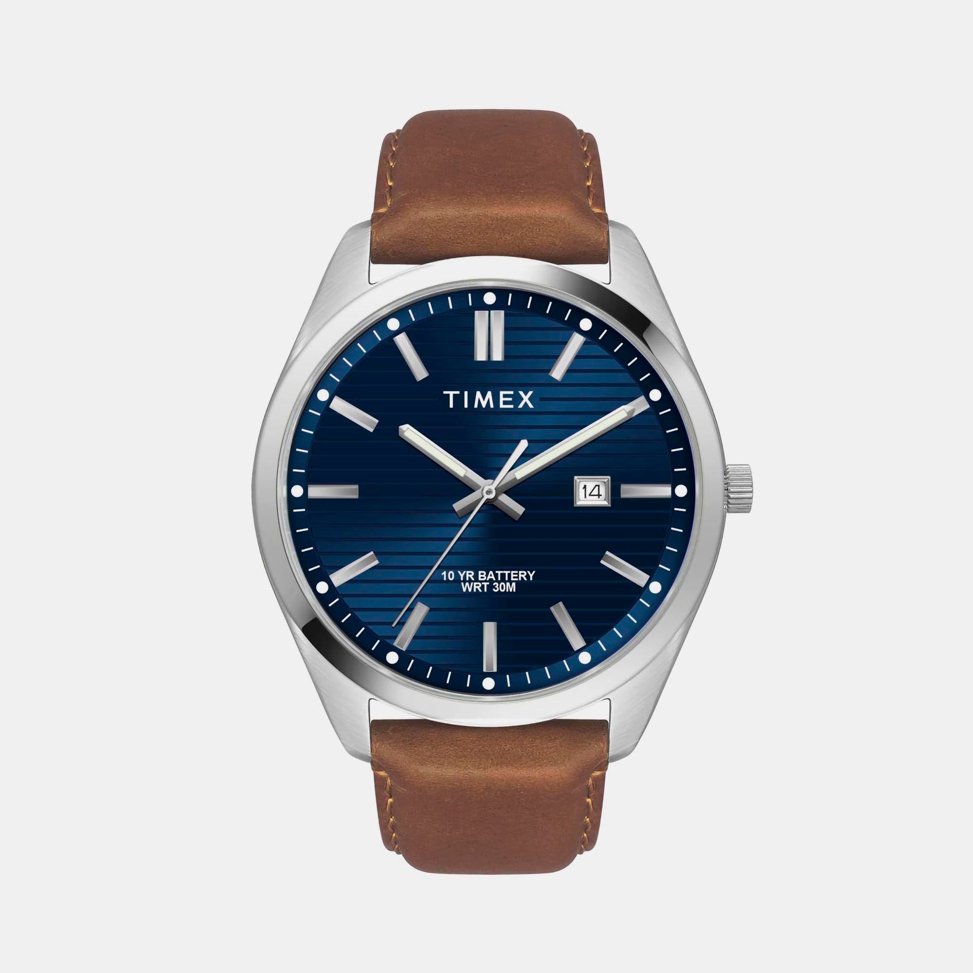 Timex Round Blue Analog watch