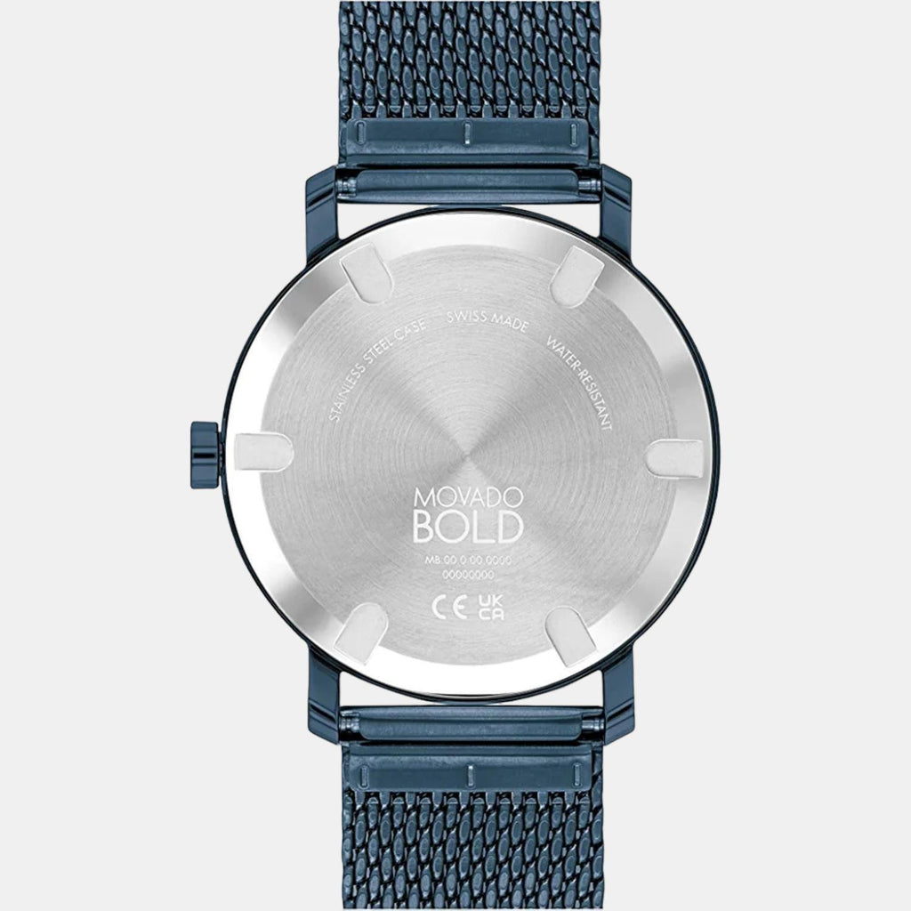 Movado Men Round Blue watch
