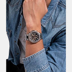 Edge Men Quartz Blue Dial Chronograph Stainless Steel Watch GW0539G1