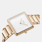 Firkant Fuchsia Women Quartz White Dial Analog Stainless Steel Watch V259LXVISV