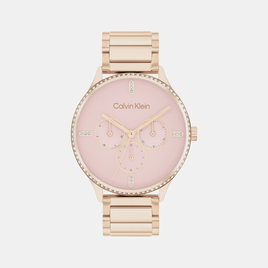 Calvin Klein Round Pink Multi-Function watch