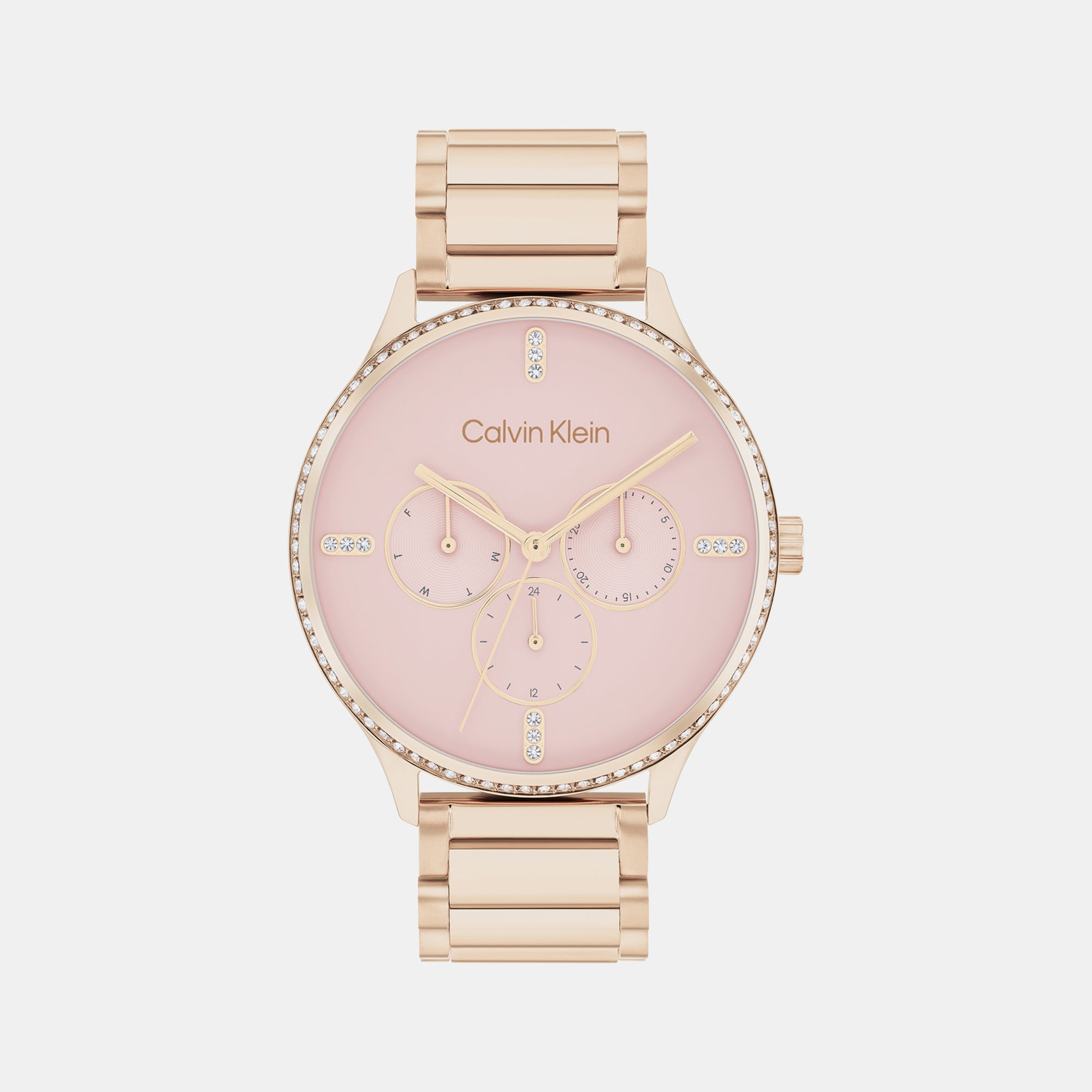 Calvin Klein Round Pink Multi-Function watch