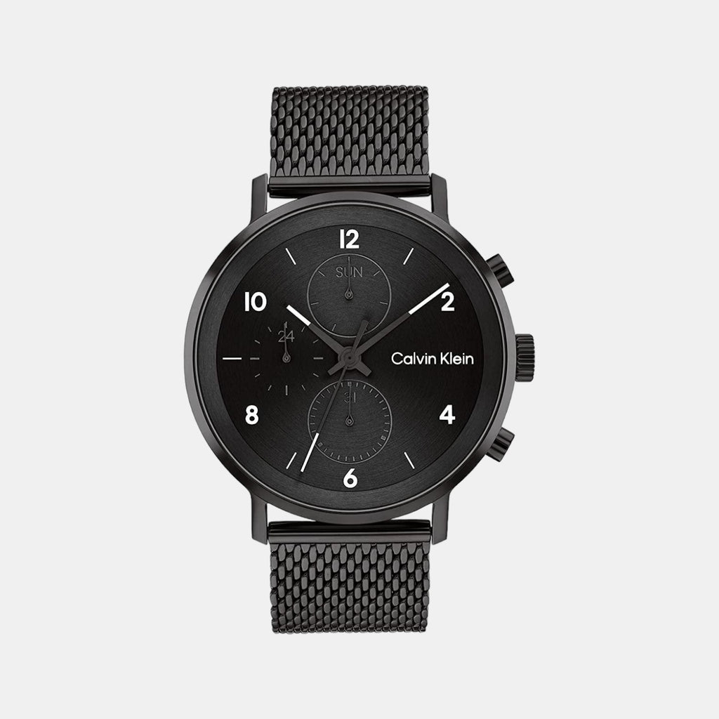 Calvin Klein Round Black Chronograph watch