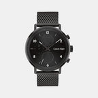 Calvin Klein Round Black Chronograph watch