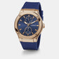 Jet Men's Blue Chronograph Silicone Watch GW0491G4