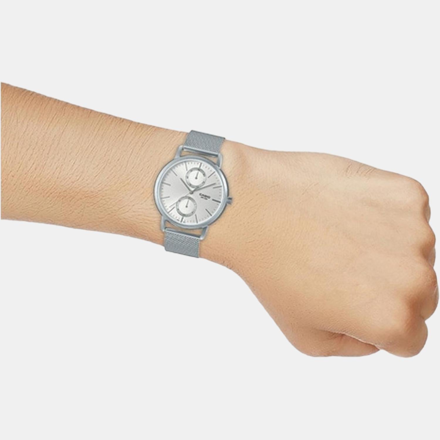 Casio Men Round White watch