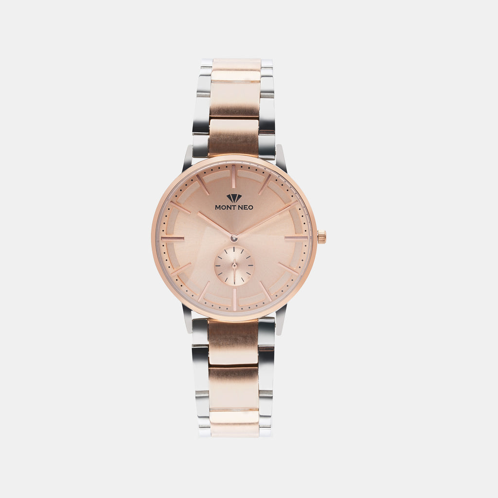 Mont Neo Round Rose Gold Analog watch