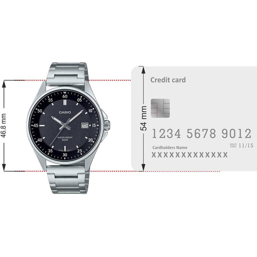 Enticer Men Quartz Black Dial Analog Stainless Steel Watch A2099