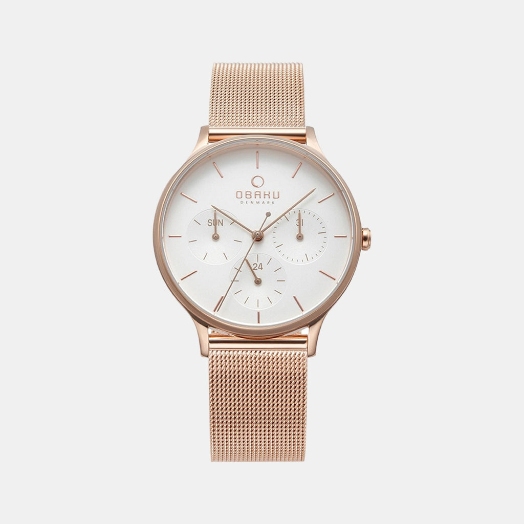 Obaku Round White Analog watch