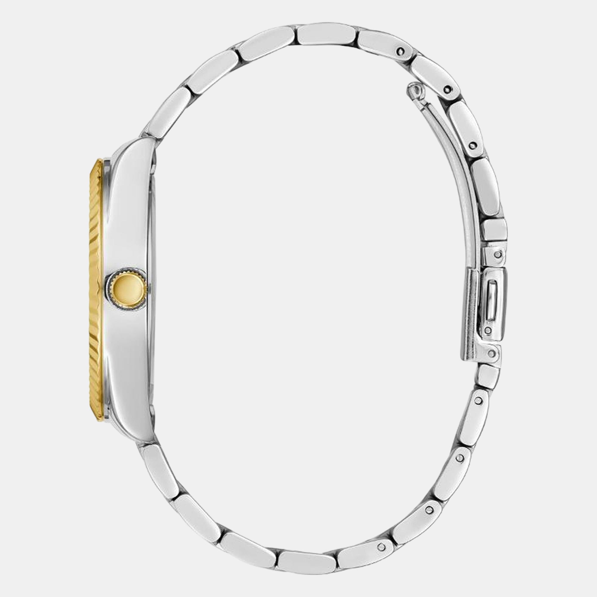 Luna Women Quartz Green Dial Analog Stainless Steel Watch GW0308L5