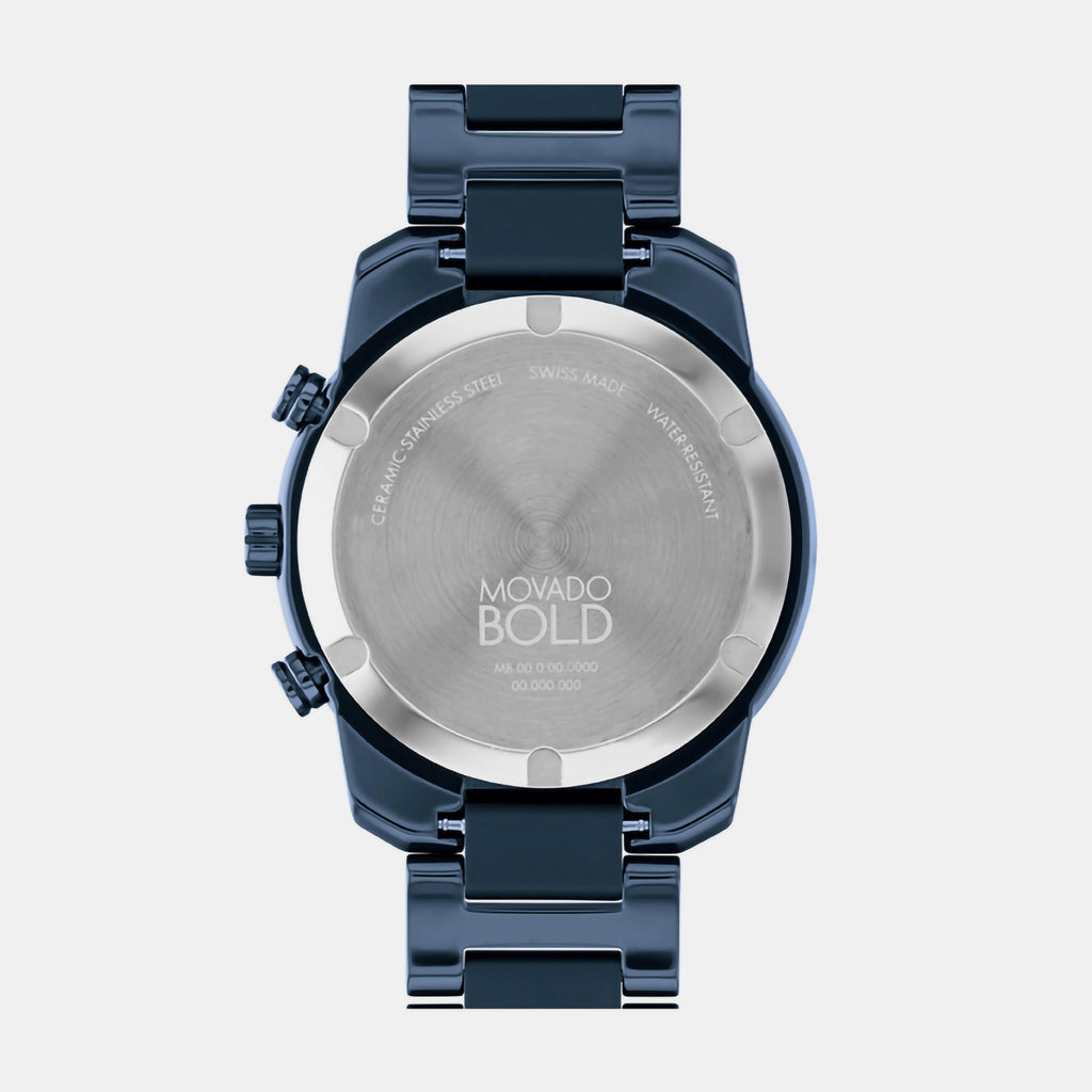 Movado Men Round Blue watch