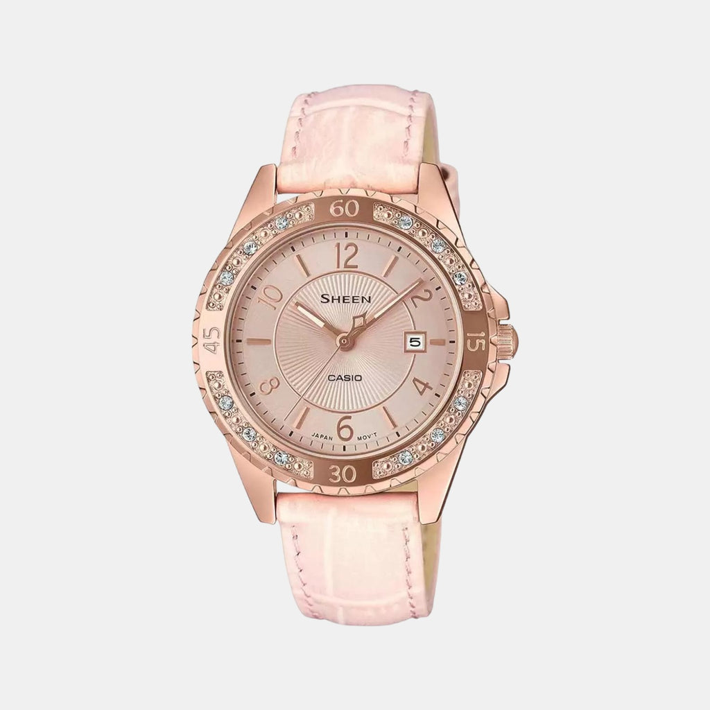 Sheen Female Analog Leather Watch SH203