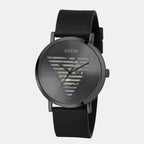 Idol Men Quartz Black Dial Analog Silicone Watch GW0503G3
