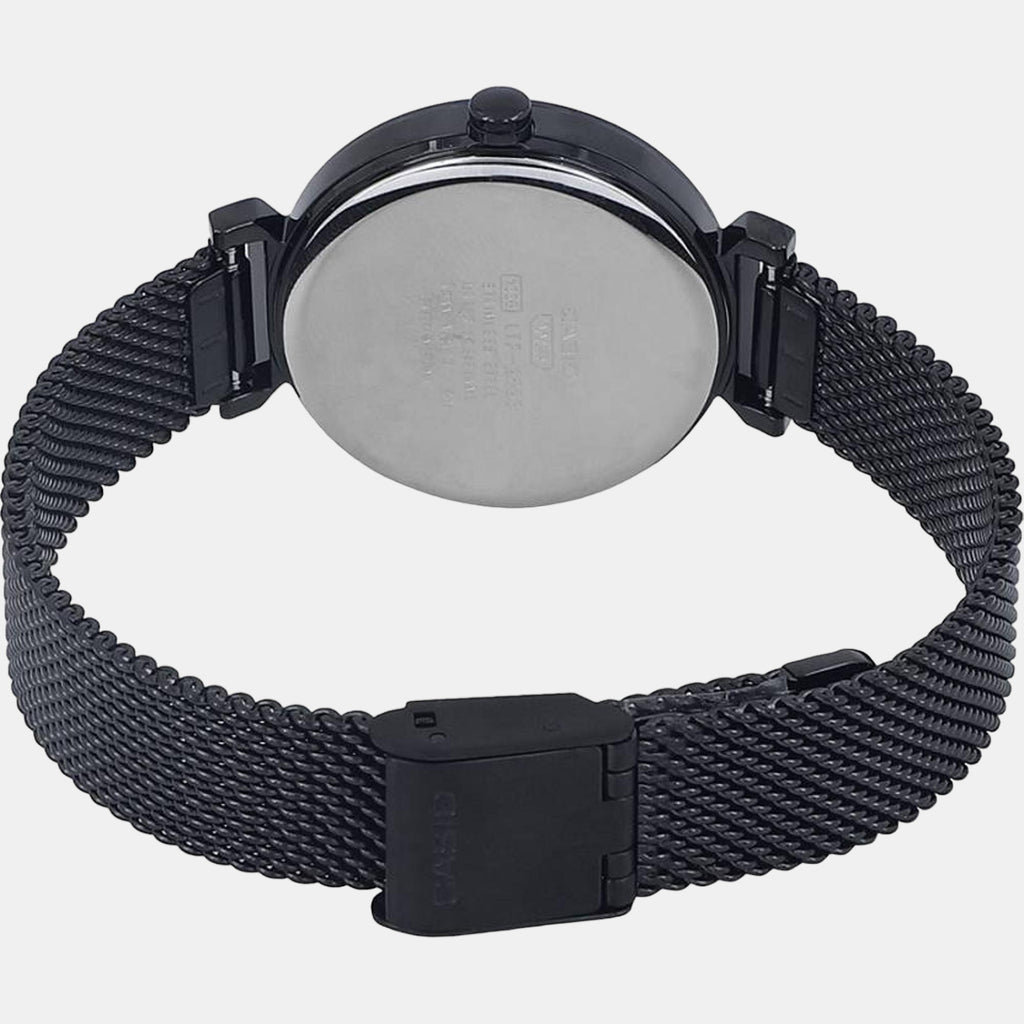 Enticer Women Quartz Black Dial Analog Stainless Steel Watch A2126