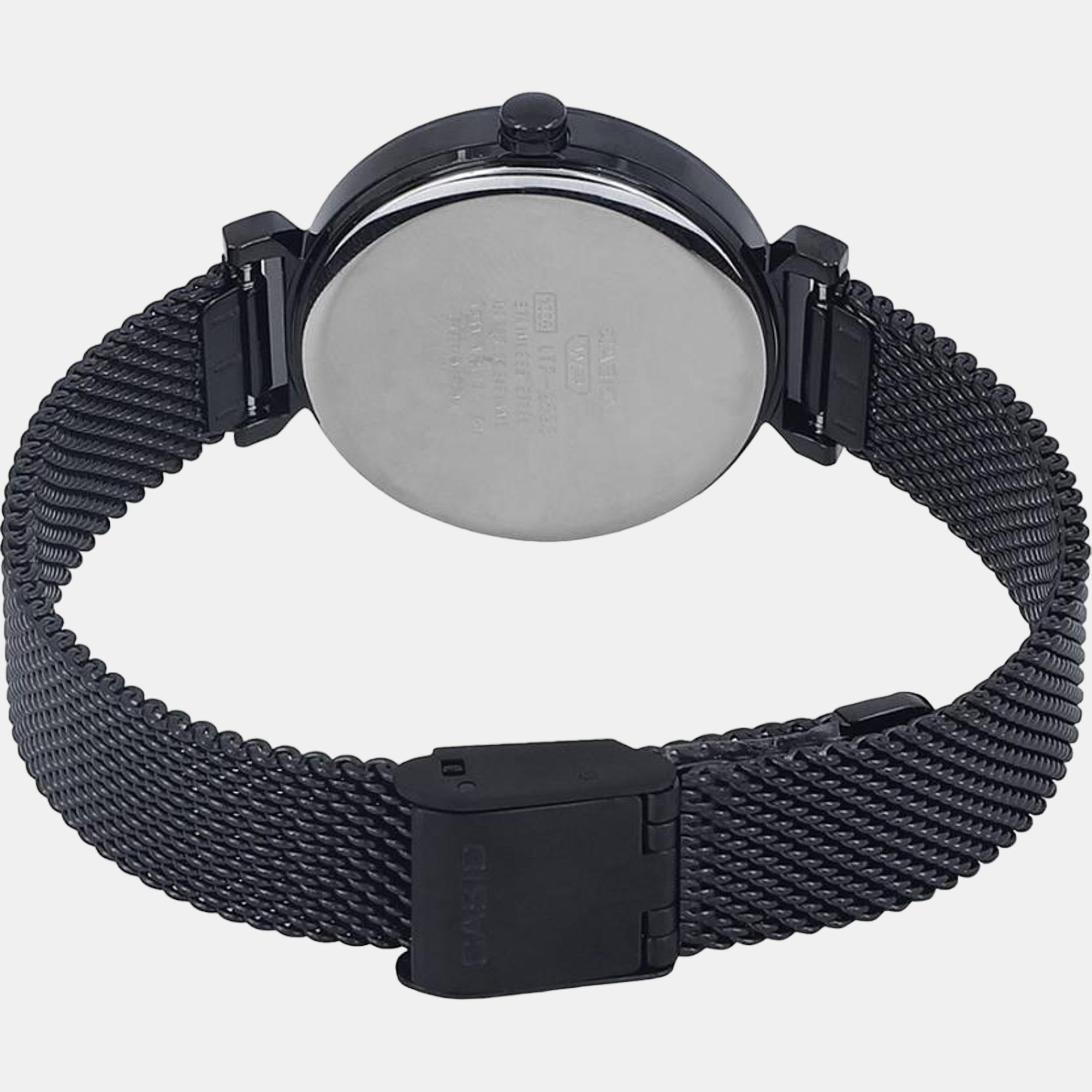 Enticer Women Quartz Black Dial Analog Stainless Steel Watch A2126