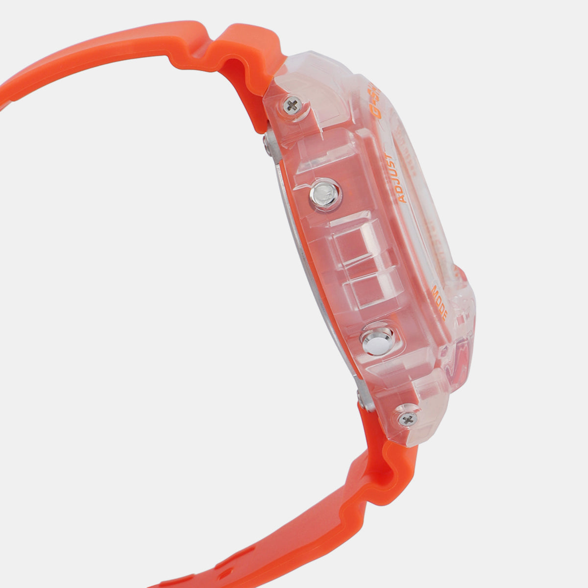 Casio Men Round Orange watch