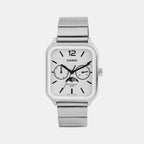 Casio Rectangular White Chronograph watch