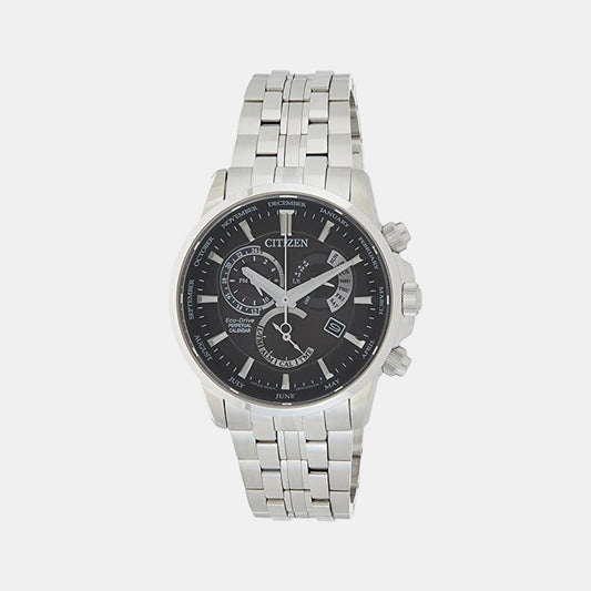 Male Black Stainless Steel Automatic Chronograph Watch BL8140-80E