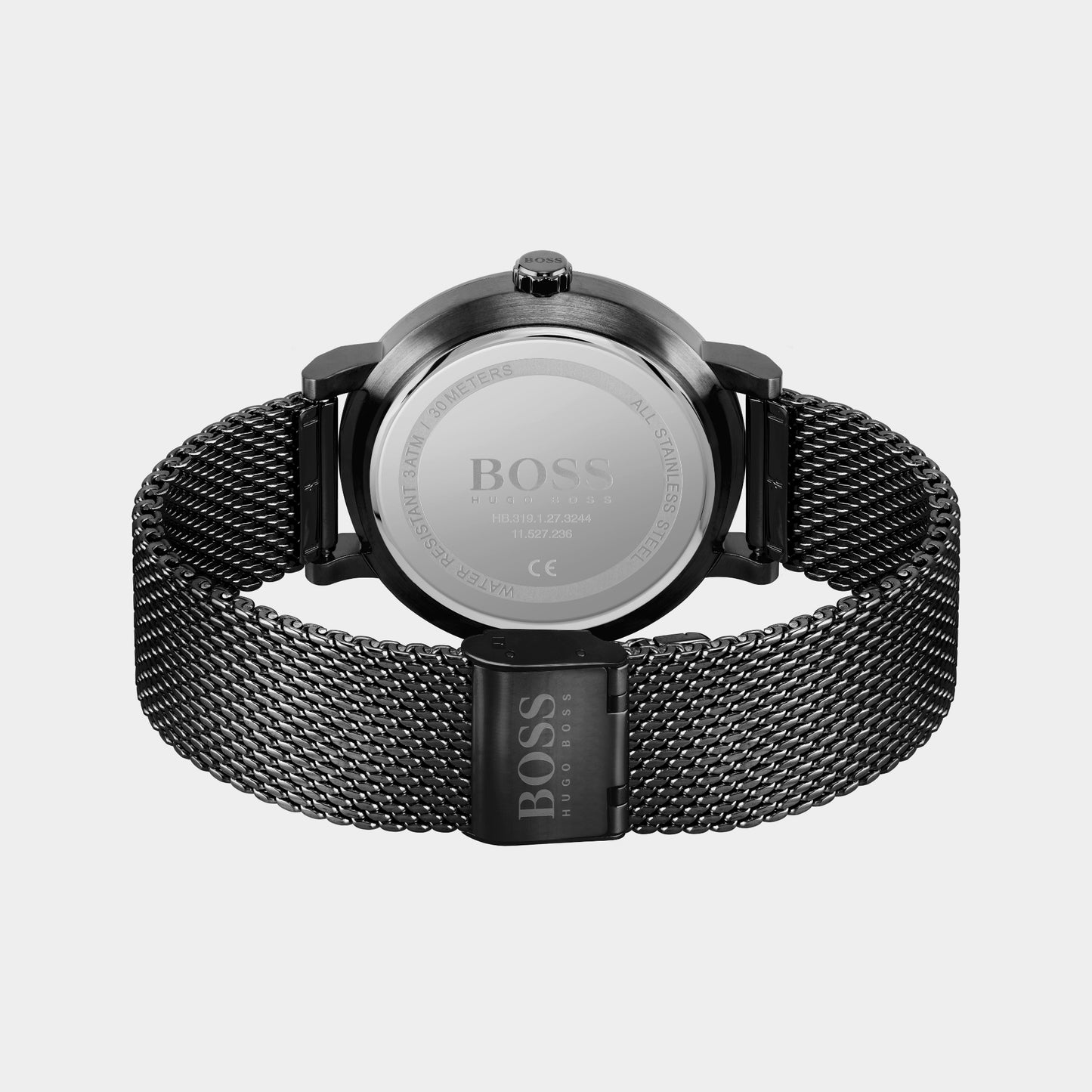 Confidence Men Black Analog Mesh Watch 1513810